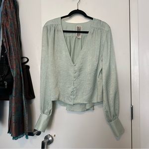 Free People Satin Blouse